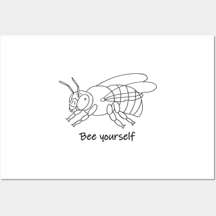 Bee Yourself Posters and Art